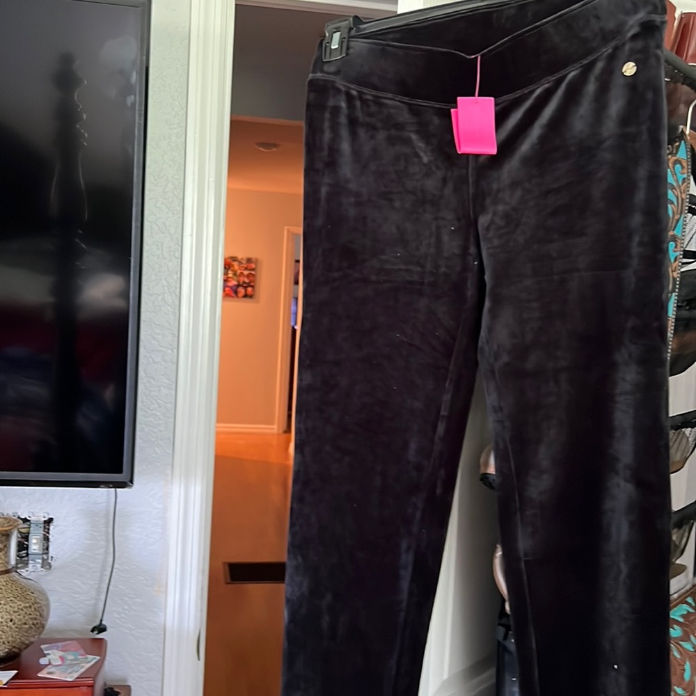 Lilly Pulitzer velvet black leggings NWT